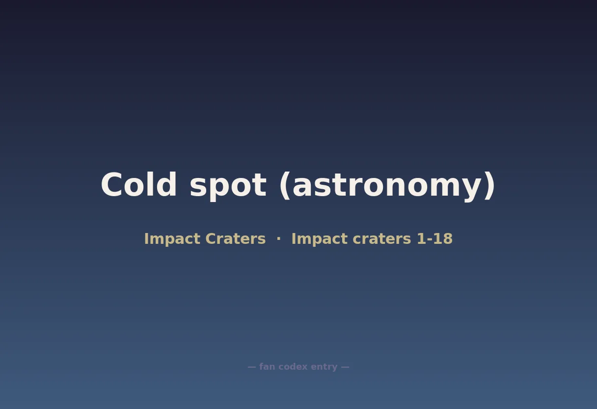 Cold spot (astronomy)
