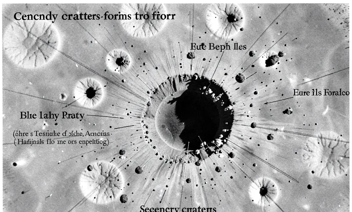 Secondary crater